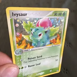 Pokemon TCG Ivysaur Card 35/112 EX Fire Red Leaf Green Reverse Holo - Image 2