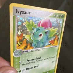 Pokemon TCG Ivysaur Card 35/112 EX Fire Red Leaf Green Reverse Holo - Image 3