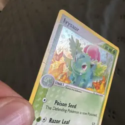 Pokemon TCG Ivysaur Card 35/112 EX Fire Red Leaf Green Reverse Holo - Image 4