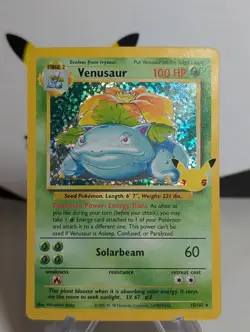 Pokemon TCG Celebrations Venusaur Holo Rare Card #15/102 Classic Collection - NM - Image 1