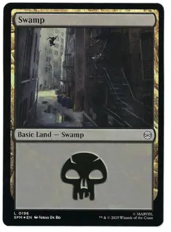 Magic The Gathering Spider-Man Land Foil Lot Of 4 Cards - Swamp - Image 1