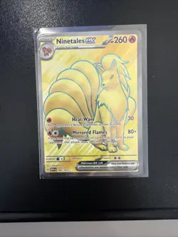 Ninetales ex 186/165 Scarlet & Violet 151 Ultra Rare Full Art Pokemon Card * New - Image 1