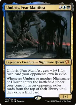 X 1 Umbris Fear Manifest NM-M VOC 038 MTG Magic the Gathering - Image 1
