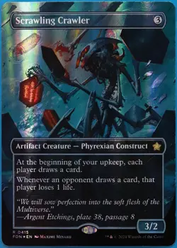 Scrawling Crawler (Borderless Mana 415) FOIL Foundations MINT (512102) ABUGames - Image 1