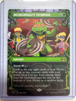 Michelangelo's Technique (Showcase) #0239 Non-Foil ENG MTG TMNT NM - Image 1