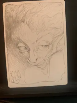 Mtg Artist Proof Sketched- Kellan the Fae-Blooded by Rayyan - Image 1