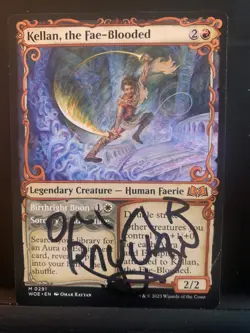 Mtg Artist Proof Sketched- Kellan the Fae-Blooded by Rayyan - Image 2