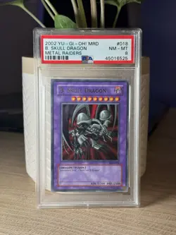 Konami Yu-Gi-Oh! B. Skull Dragon MRD-018 Metal Raiders Ultra Rare PSA 8 - Image 1