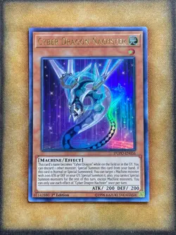 Yugioh Cyber Dragon Nachster DUPO-EN036 Ultra Rare 1st Ed NM - Image 1