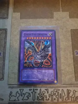 YUGIOH TCG CYBER END DRAGON STON-ENSE1 SUPER LIMITED EDITION LP/MP - Image 1