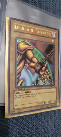 Left Arm of the Forbidden One LOB-123 1st Edition Ultra Rare LP Yu-Gi-Oh! - Image 4