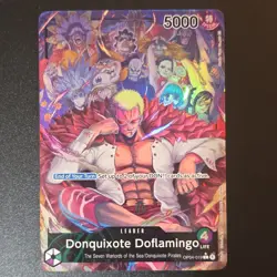 Bandai Donquixote Doflamingo Leader Foil OP04-019 5000 Power One Piece CCG Card - Image 1