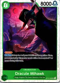 One Piece TCG • Dracule Mihawk OP12-030 • Super Rare • ENG/NM - Image 1