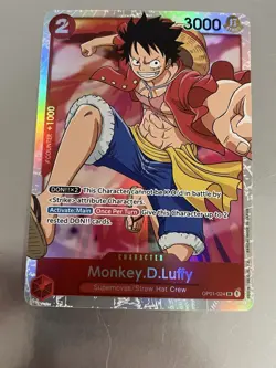Monkey.D.Luffy (024) OP01-024 SR Foil One Piece Romance Dawn English NM - Image 1