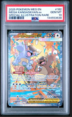 PSA 10 Mega Kangaskhan ex SIR Mega Evolution 182/132 Pokemon Card MEG EN 2025 - Image 1