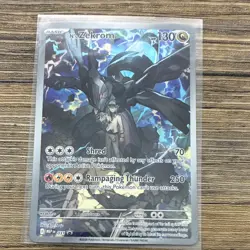 Pokemon N's Zekrom MEP Full Art Basic 130 HP Card 037 Dragon - Image 1