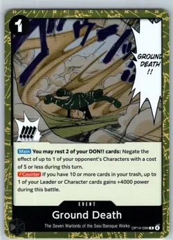 Ground Death The Azure Sea's Seven OP14-096 NM OP Card - Image 1