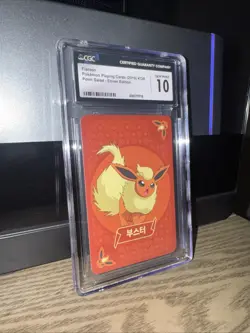 CGC 10 Flareon Point Salad Eevee Edition Korean Pokemon Card - Image 1