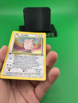 Clefable 1/64 Jungle Set Holo foil Rare Pokemon Card WOTC- LP - Image 4