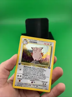Clefable 1/64 Jungle Set Holo foil Rare Pokemon Card WOTC- LP - Image 5