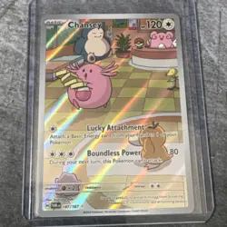 Pokemon TCG Chansey Illustration Twilight Masquerade Card 187/167 - Image 1