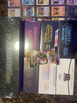 Pokemon Elite Trainer Boxes, Promo Cards, Pikachu, Charizard, Fusion Strike Lot - Image 1