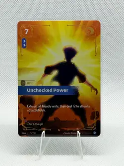 Riftbound League Of Legends Origins Epic Foil Unchecked Power 123/298 NM Card - Image 1