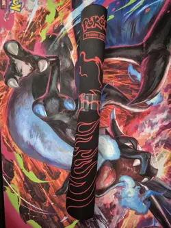 Pokemon Moltres Team Rocket Trading Card Game Standard Playmat Black Red - Image 5