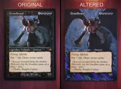 Griselbrand *Magic Altered Hand Painted Extended Borderless Retro Art* MTG Erich - Image 2