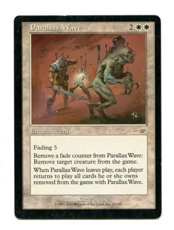 1x mtg Parallax Wave Nemesis ex- condition Magic the Gathering - Image 1