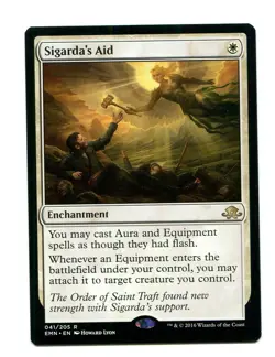 1x mtg Sigarda's Aid - Eldritch Moon Magic the Gathering Excellent Condition! L1 - Image 1