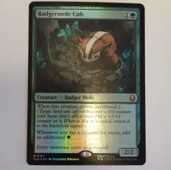 Magic: The Gathering Badgermole Cub Foil Mythic Creature 0167 Avatar Set - Image 1