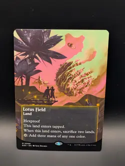 MTG - Lotus Field - BORDERLESS - Land (Multi) - EOE #68 - Mythic - Image 1