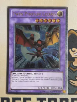 ORCS-EN039 Twin Photon Lizard Ultimate Rare 1st Edition YuGiOh! NM EURO - Image 3