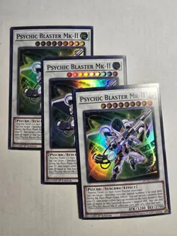 Yugioh! 3x Psychic Blaster Mk-II DUAD-EN040 Super Rare 1st Ed NM x3 - Image 1