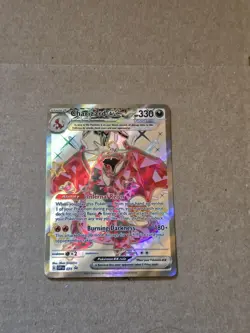 Pokemon TCG Charizard EX 074 SV Scarlet & Violet Promo Card Shiny Holo - Image 1