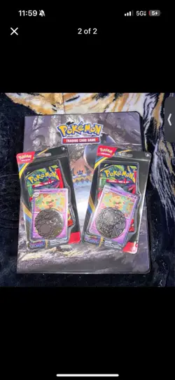 Pokemon Tin, Booster Packs, Promo Cards, Coins Lot Virizion V Showcase - Image 1
