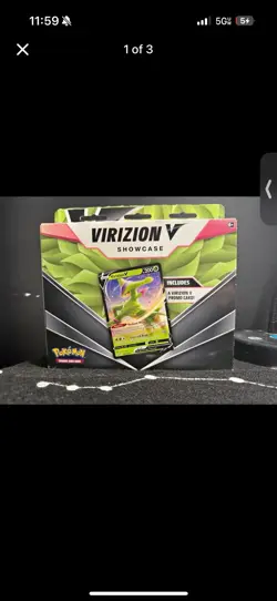 Pokemon Tin, Booster Packs, Promo Cards, Coins Lot Virizion V Showcase - Image 3