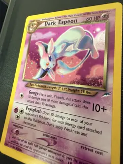 Pokemon Dark Espeon Neo Destiny Holo Rare Card NM SWIRL - Image 2