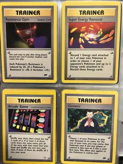 Vintage Pokemon Cards Lot of 60 Rare Trainer Cards - Image 1