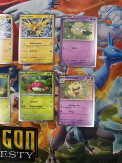 10 Pokemon Cards Mint Cosmo Promos Squirtle Bulbasaur Zapdos Leafeon Charmander - Image 4