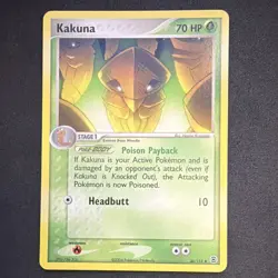 Kakuna Pokemon Card 70 HP 36/112 EX FireRed LeafGreen 2004 Regular - Image 1