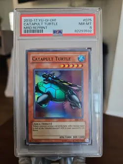 2010-17 Yu-Gi-Oh! Catapult Turtle MRD Reprint PSA 8 - Image 1