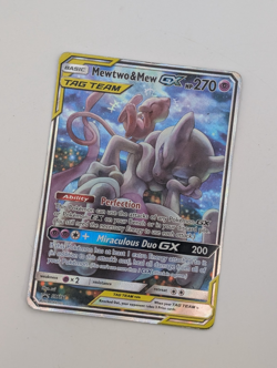 Mewtwo & Mew GX - SM191 Sun & Moon Black Star Promo Card - POKEMON TCG - Image 4