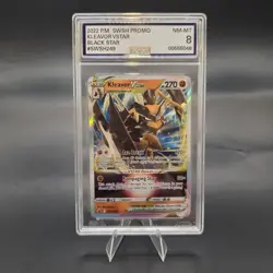 AGS 8 NEAR MINT Kleavor Vstar SWSH249 Black Star Promo Full Art Pokemon Card - Image 1