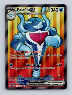 Palafin ex 193 2024 Pokemon Twilight Masquerade Full Art Ultra Rare Card NM+ - Image 1