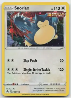 Snorlax Promo Holofoil SWSH: Sword & Shield Promo Cards SWSH119 NM - Image 1