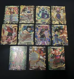 Dragon Ball Super Cards Lot Gold Foil NM Pan Goku Vegeta Anniversary 2023 - Image 1
