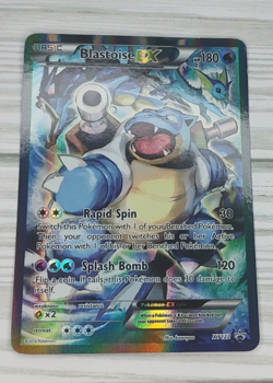 Pokemon TCG Blastoise EX XY122 Full Art Black Star Promo Card - Image 1