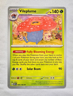 Vileplume 045/165 Scarlet & Violet 151 Rare Non-Holo NM Pokemon Card Grade Ready - Image 1